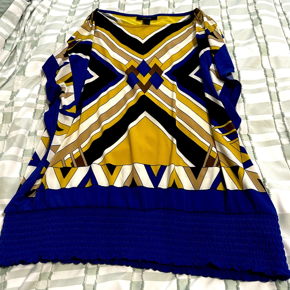 Alfani Color-Block Top, size Medium